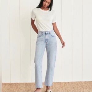 AGOLDE Mia mid rise straight jeans organic cotton